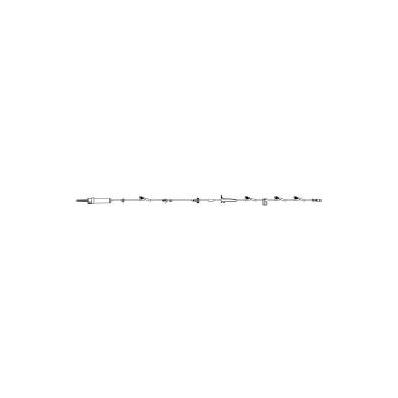 Infusion Set, 20drp 4ndl FreE Vlv 128" (20/Cs