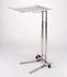 Pedigo #P-1068-SS Mayo Instrument Stand, <b>19.125", with Foot Pedal, Friction Lock</b>, 36" to 62" Double Post U-Shaped Base, Metal, Stainless Steel, sold as Each<br> <br><br><font color="red"><b>BACK TO THE PRODUCT TABLE, <a href="https://www.aaawholesalecompany.com/instruments-instrument-trays-pedigo-instrument-tray.html">CLICK HERE</a></b></font>