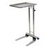 Pedigo #P-1066-A-SS Mayo Instrument Stand, <b>16-1/4" X 21-1/4" Medium Tray</b>, 2 Casters, Double Post, 36" - 60" Height Range, U-Shaped Base, sold as Each <br> <br><br><font color="red"><b>BACK TO THE PRODUCT TABLE, <a href="https://www.aaawholesalecompany.com/instruments-instrument-trays-pedigo-instrument-tray.html">CLICK HERE</a></b></font>