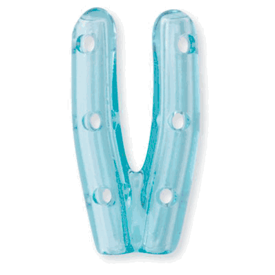 Instrument Tip Caps, Twin with vents, Blue ti