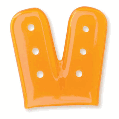 Instrument Tip Caps, Twin with vents, Orange