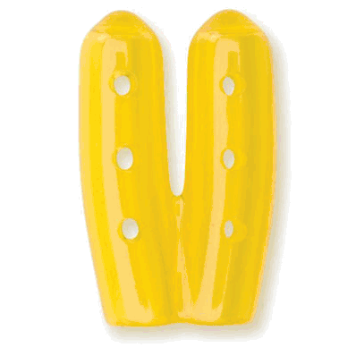 Instrument Tip Caps, Twin with vents, Yellow