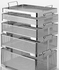 Sterilization Basket,<b>Quarter-Length</b> Perforated Basket with Standard Handles, 6.8" x 10.9" x 1.8" ID X 7" x 11.1" x 2.4" OD, sold as Each by Genesis brand, V. Mueller<br><br><font color="red"><b>BACK TO THE PRODUCT TABLE, <a href="http://www.aaawholesalecompany.com/sterilization-sterilization-trays-and-containers-genesis-sterilization-container-system.html">CLICK HERE</a></b></font>