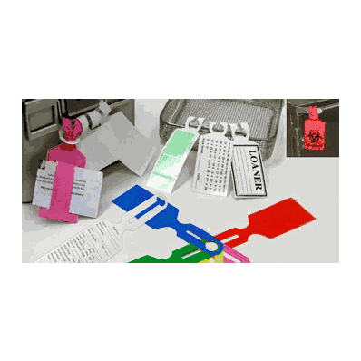 Instrument White Tray Label 9.5" Length X 2"