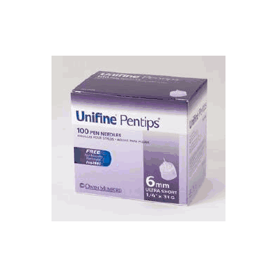 Insulin Pen Needle Unifine Pentips 31 Gauge