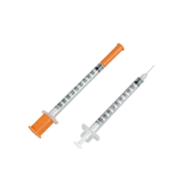 Insulin Syringe with Needle 1 mL 30 Gauge 5/16"