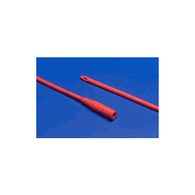 Intermittent Catheter Round Tip Red Rubber 12