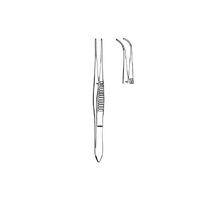 Iris Forceps Tweezer Type Curved 4 Inch - For