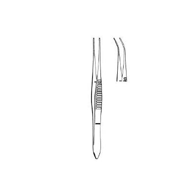 Iris Forceps Tweezer Type Curved 4 Inch - For