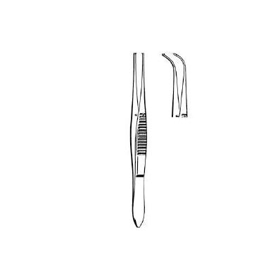 Iris Forceps Tweezer Type Curved 4 Inch - For