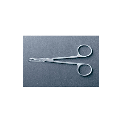Iris Scissors 2 Sharp Tips, 4 1/2", CURVED