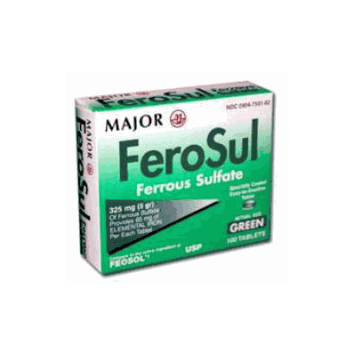 Iron Supplement (Ferrous Sulfate) 325 Mg Tabl