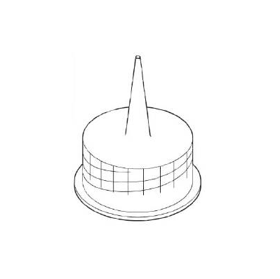 Irrigation Cap, Syringe Tip, for Baxter Plastic