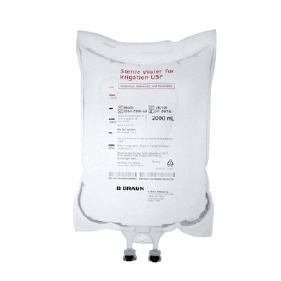 Irrigation Solution, 2000 mL, Flexible Bag, RX can be ordered by EMAIL ONLY