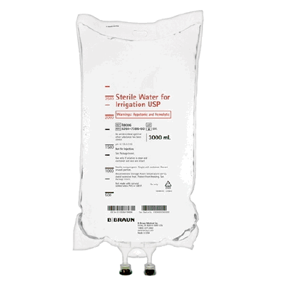 Irrigation Solution, 3000 mL, Flexible Bag, RX can be ordered by EMAIL ONLY