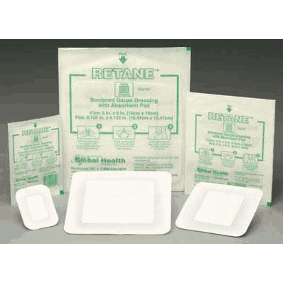 Island Dressing Retane Bodered Gauze 4 X 4 I