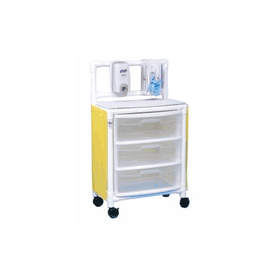 Isolation Cart 26 X 45 X 15 Inch 3 Drawers With Skirt