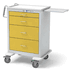 Isolation Cart, 4-drawer, 24.5" X 29" X 43.5", steel with key lock, (1-3" drawers, 1-6", 2-9") color: light gray, dark blue, sold as each by Waterloo Industrries UTGKU-3699-DKB<br><br><font color="red"><b>BACK TO THE PRODUCT TABLE, <a href="https://www.aaawholesalecompany.com/furnishings-medical-and-utility-carts-medical-and-utility-carts-by-waterloo-industries.html">CLICK HERE</a></b></font>