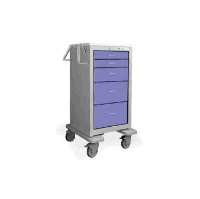 Isolation Cart 5 Drawer Grey - Cart, Med 5dra