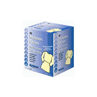 Isolation Gown Poly-Coated Barrier; White - 5
