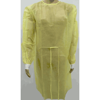 Isolation Gown Protective Procedure Gown Knit Cuff, SMS