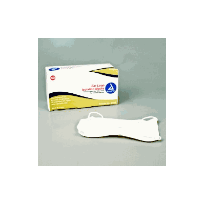 Isolation Mask with Ear Loop Yellow