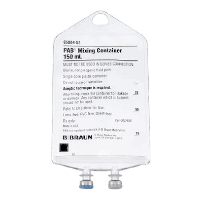 IV Container, 150 mL Partial Additive Bag