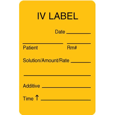 IV Label, Nurse, Org
