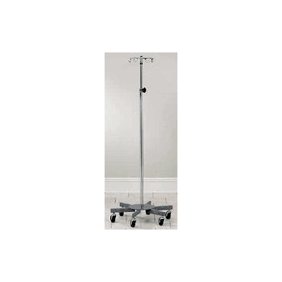 Iv Pole Blickman 4-hook 6 Caster, 3 Inch Sin