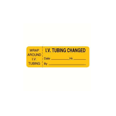 IV Tubing Changed Labels