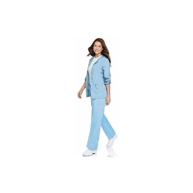 Jacket, Warm-up Azure Lg - - Landau Uniforms