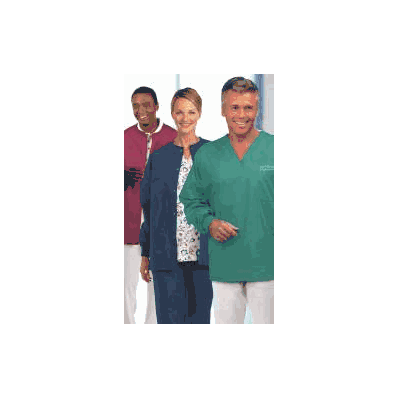 Jacket, Warm-up Snap Front Teal Med - - Fash