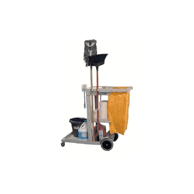 Janitorial Cart 3 Shelves Gray - Cart, Cleani