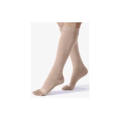 Jobst Relief, KNEE 15-20 Open Toe, Large, Beige