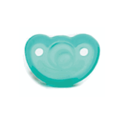 JollyPop Pacifier, Teething Babies, Solid Teal, Unscented