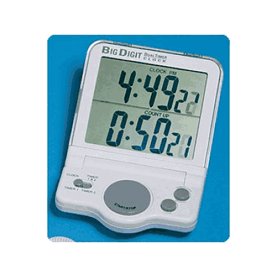 Jumbo Display Dual Timer / Clock By Patterson