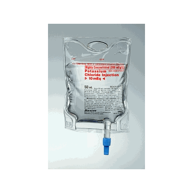 Baxter 2B0821, KCl in 0.9% Dextrose Solution, KCL 10MEQ /50 mL