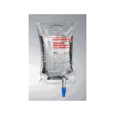 Baxter 2B0824, KCl in 0.9% Dextrose Solution, KCL 40MEQ / L