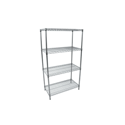 KIT, SHELVING UNIT, 18X36X64, CHROME, HEAVY