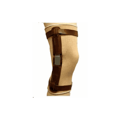 KneE Brace, Elas Drop Lock Hinged W/Clsd Pat