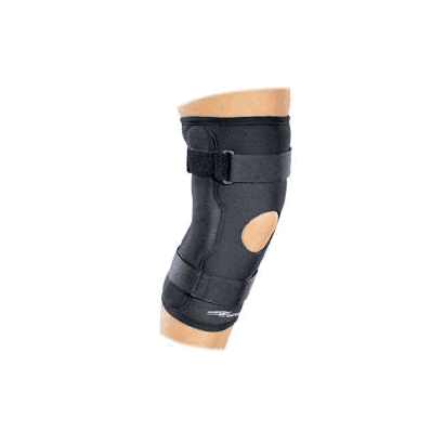 KneE Brace, Hinged Popliteal Cutout Sm - - D