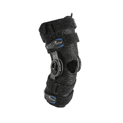 Knee brace, x-large, short, half wraparound