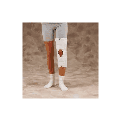 Knee Immobilizer, 16" medium, nonhinged, hook/loop