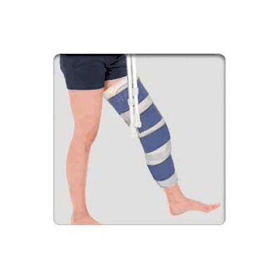 Knee Immobilizer Deluxe Elastic Strap Closu