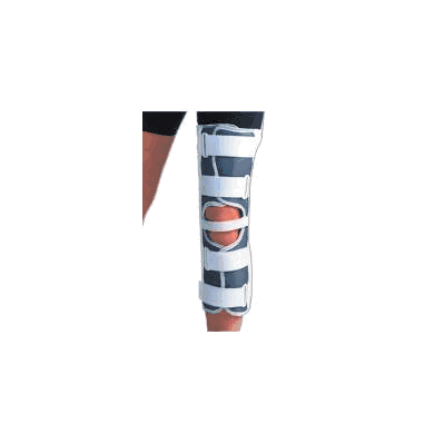 KneE Immobilizer, Foam Straight Med 12" - -