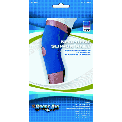 Knee Sleeve Medium 14" - 15" Circumference Open Patella, Blue 12-1/2"