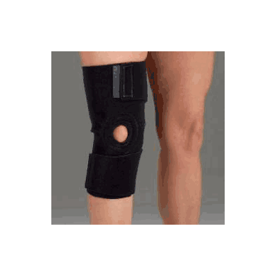 Knee stabilizer, 25", universal, open patella, neoprene