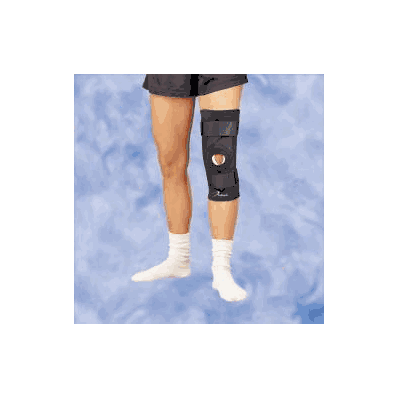 Knee stabilizer, small, 15.5 to 18", open patella 