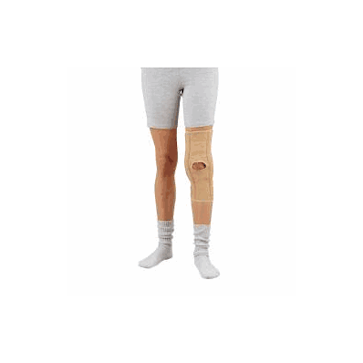 Knee support, large, elastic with cartilage pad 