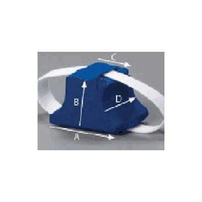 Knee Wedge 4-1/2 X 5 X 6 X 8 Inch High-densit